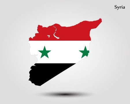 Map of Syria Stock Illustration