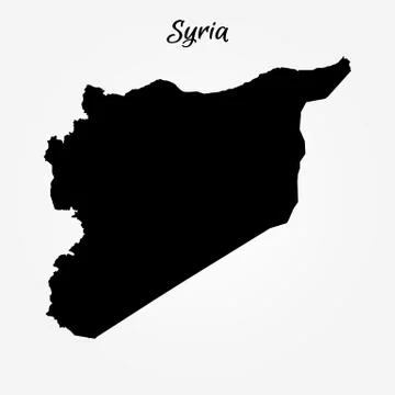 Map of Syria Stock Illustration