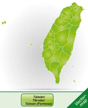 Map of taiwan Stock Illustration