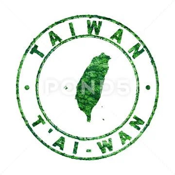 Map of Taiwan, Postal Stamp, Sustainable development, CO2 emission ...