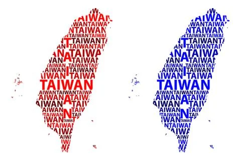 Map of Taiwan - vector illustration Stock Illustration