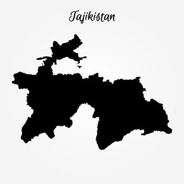 Map of Tajikistan Illustrazione stock