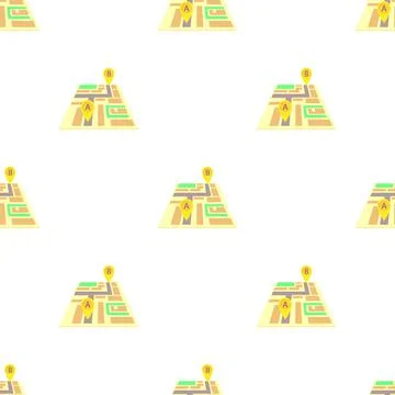 Map with the taxi route pattern seamless vector Illustrazione stock