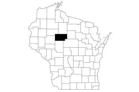 Map of taylor County in Wisconsin state on white background. single County .. Stock Illustration