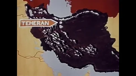 A map of Tehran, Iran, and the city itself, including universities, are shown in Vídeos de archivo 79519820