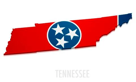 Map of Tennessee Stock Illustration