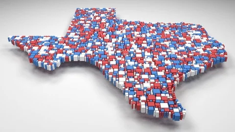 Map of Texas - USA - Stock Footage 81054423