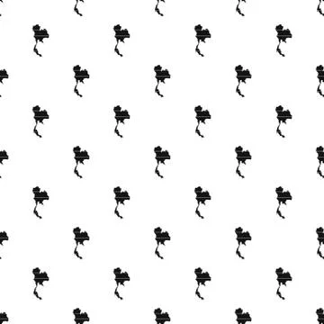 Map of Thailand pattern, simple style Illustrazione stock