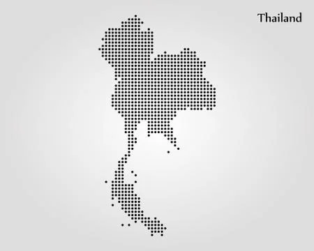 Map of Thailand. Vector illustration. World map Stock Illustration