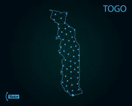 Map of Togo. Vector illustration. World map Stock Illustration