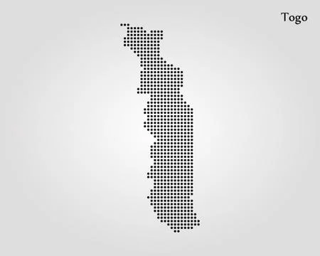 Map of Togo. Vector illustration. World map Stock Illustration