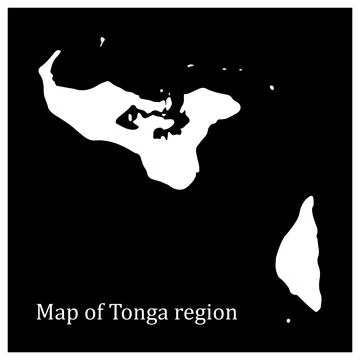 Map of Tonga region Stock Illustration