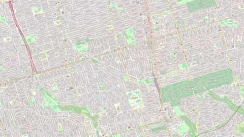 Map of Totonto in Canada 库存影片 168887415