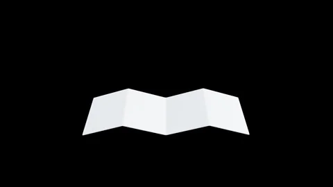 Map with Transparent Background in 3D Animation Loop Stock Footage 309318457