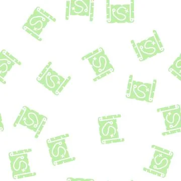 Map treasure glyph vector seamless pattern 스톡 일러스트