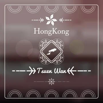 Map Of Tsuen Wan Stock Illustration