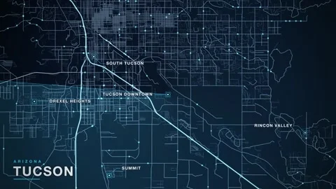 Map of Tucson Video stock 340892711