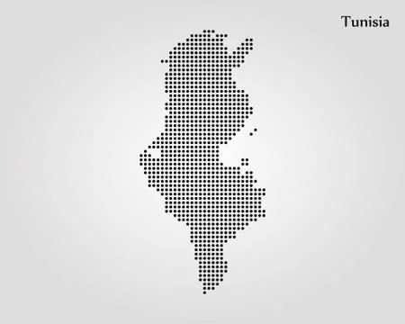 Map of Tunisia. Vector illustration. World map Stock-Illustration