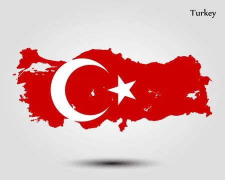 Map of Turkey Stock Illustration