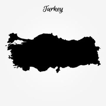 Map of Turkey Illustrazione stock