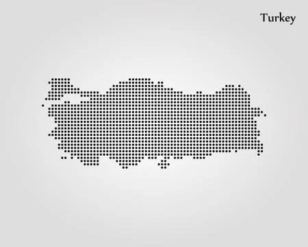 Map of Turkey. Vector illustration. World map Stock Illustration