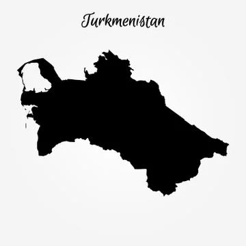 Map of Turkmenistan Illustrazione stock