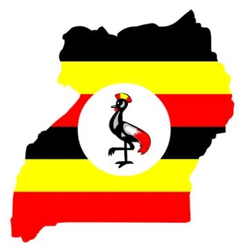 Map of Uganda Stock Illustration