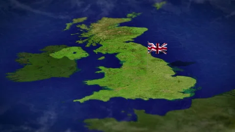 Uk Locations Map Stock Video Footage | Royalty Free Uk Locations Map ...