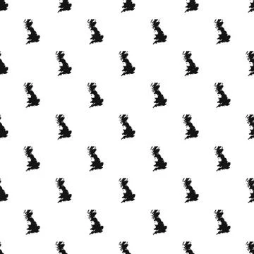 Map of UK pattern, simple style イラスト素材