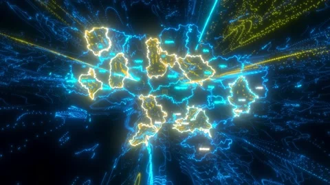 Map of Ukraine 4k Stock Footage 197738567