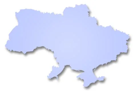 Map of Ukraine Stock Illustration