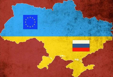 Map of ukraine Stock Illustration