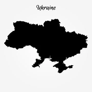 Map of Ukraine Stock Illustration