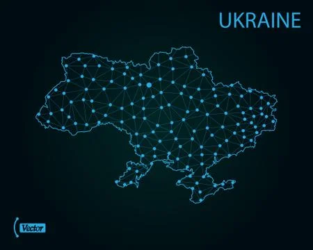 Map of Ukraine. Vector illustration. World map Stock Illustration