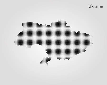 Map of Ukraine. Vector illustration. World map Stock Illustration