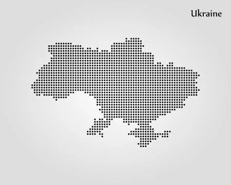 Map of Ukraine. Vector illustration. World map Stock Illustration