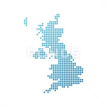 Map of United Kingdom Stock Illustration