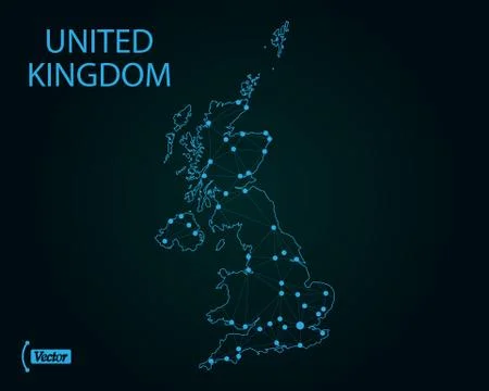Map of United Kingdom. Vector illustration. World map Stock Illustration