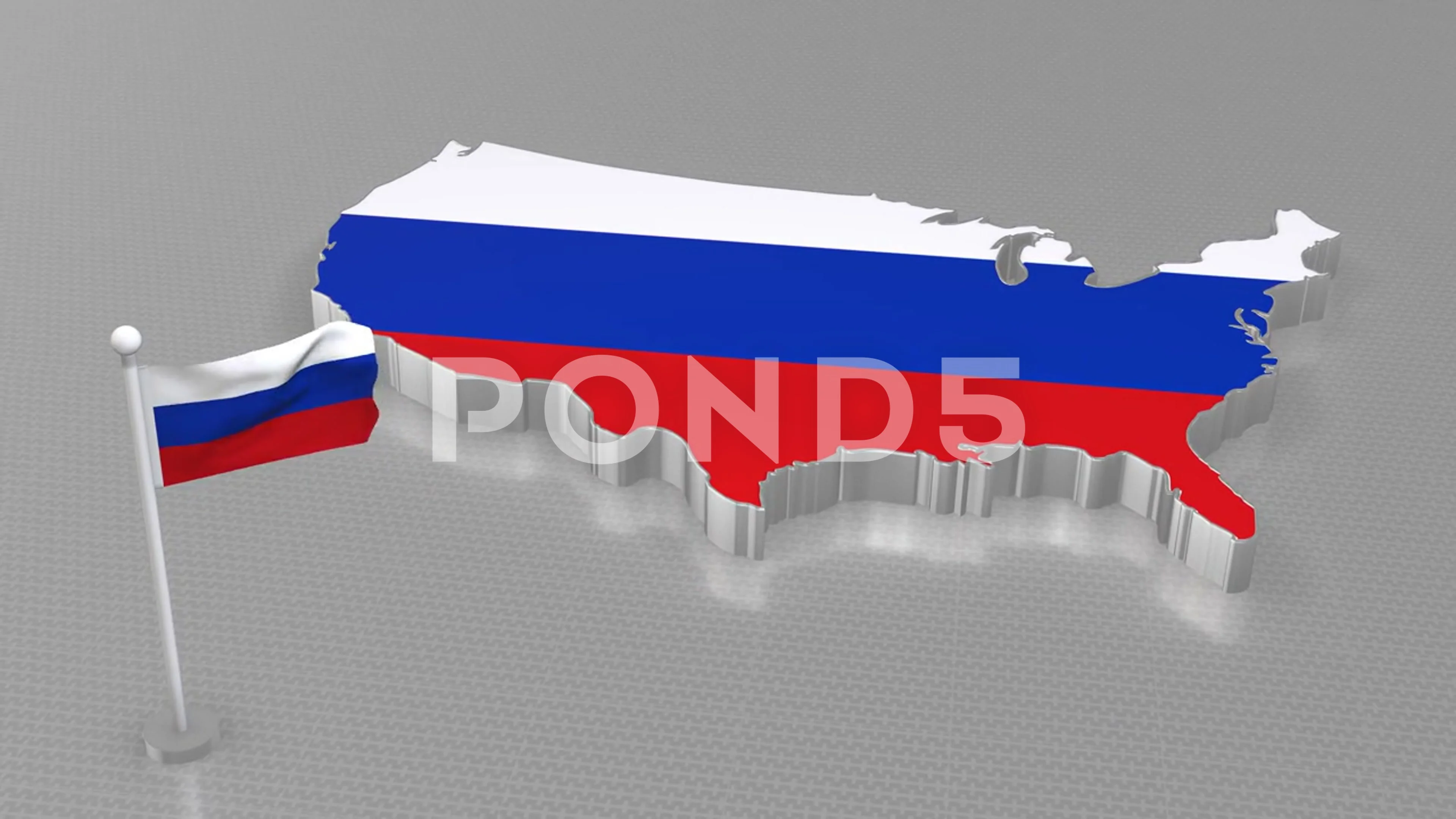 Russian Flag Map Stock Photo - Download Image Now - Russia, Map