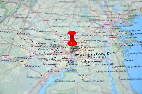 The map of the USA - Washington Stock Photos