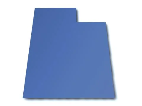 Map of Utah - USA Stock Illustration