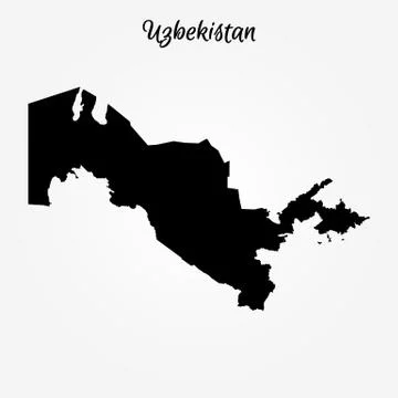 Map of Uzbekistan Stock-Illustration