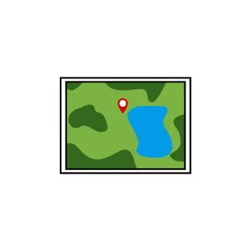 Map vector graphic design illustration Stock Illustration