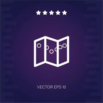 Map vector icon Stock Illustration