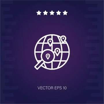 Map vector icon Stock Illustration
