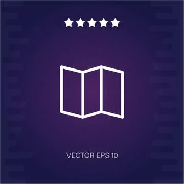 Map vector icon Stock Illustration