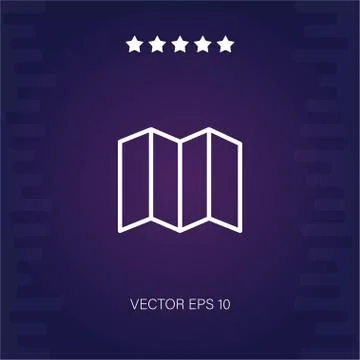 Map vector icon Stock Illustration