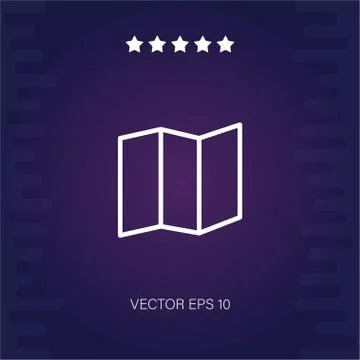 Map vector icon Stock Illustration