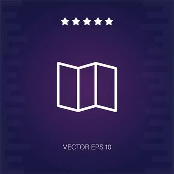 Map vector icon Stock Illustration