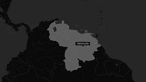 Map OF Venezuela Stock Footage 294086073